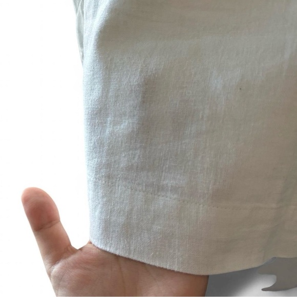 Linen Square Neck Crop Tank - Picture 7 of 9